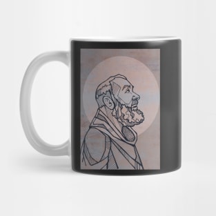 Hand drawn illustration of Saint Padre Pio Mug